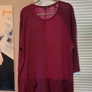 Gudrun Sjoden XL Magenta dress with matching tights